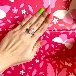 CZ cocktail ring - size 7